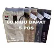 CELANA PENDEK PRIA DEWASA 6O RB DAPAT 5 PCS/ CELANA PENDEK DISTRO